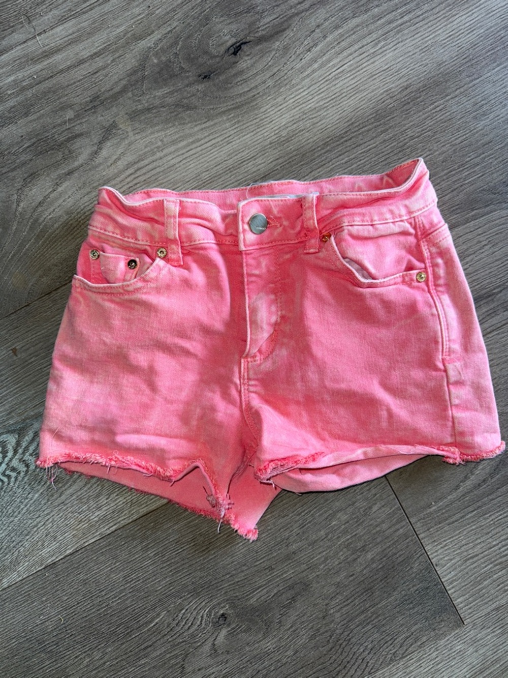 Tractr Pink Girls' Denim Shorts